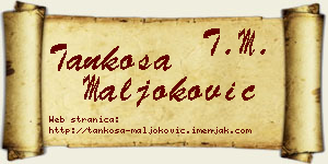 Tankosa Maljoković vizit kartica